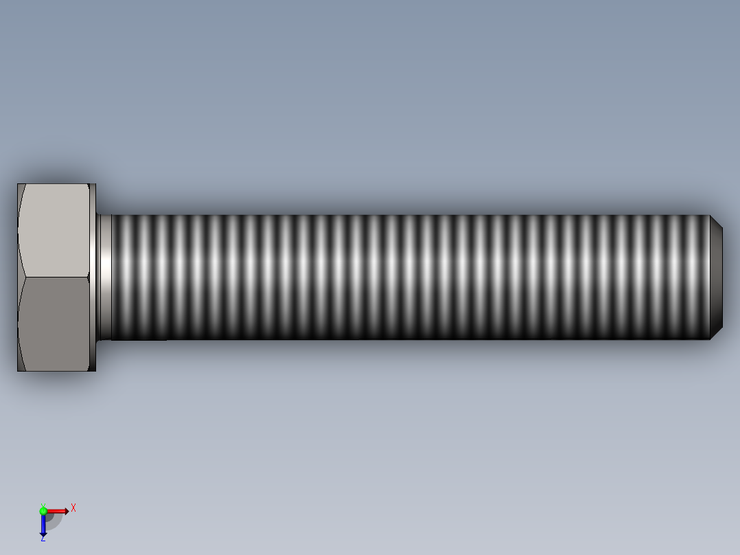 GB／T5781-2000六角头螺栓全螺纹C级M16×80俯视图