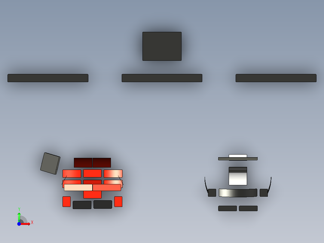 A2005070-乐高速度冠军 - 雪佛兰科迈罗 drag 赛 (75874)前视图