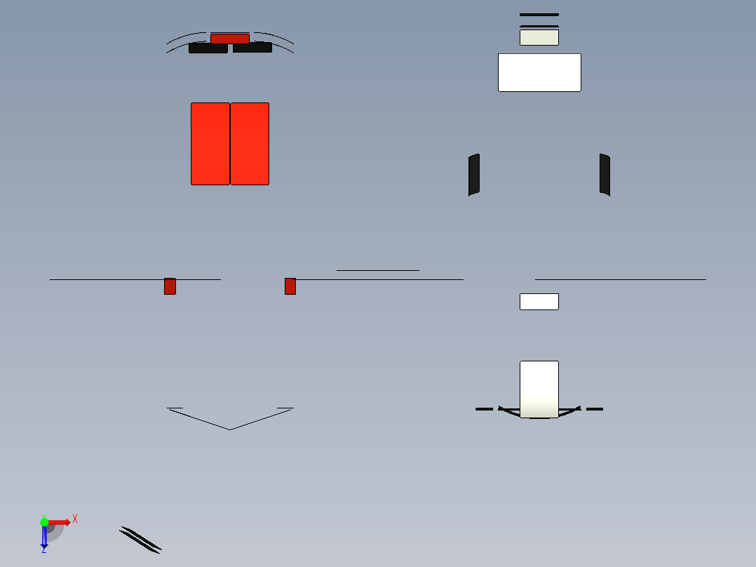 A2005070-乐高速度冠军 - 雪佛兰科迈罗 drag 赛 (75874)俯视图