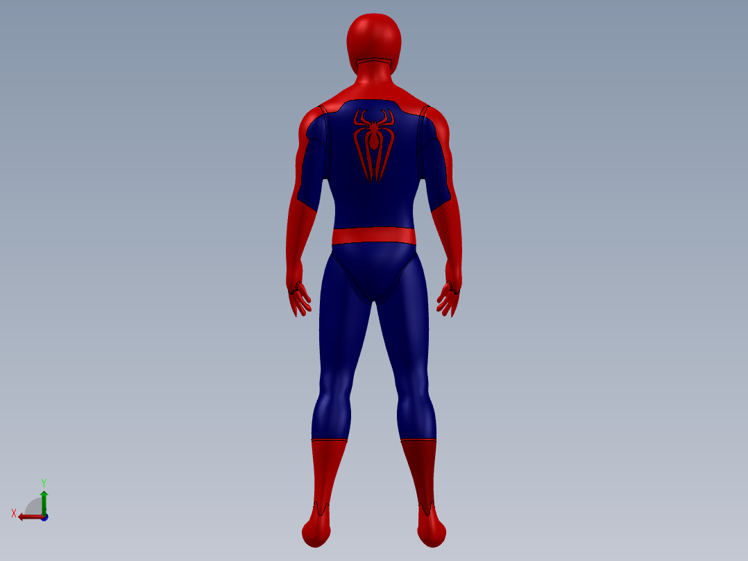 人体模型(66)后视图