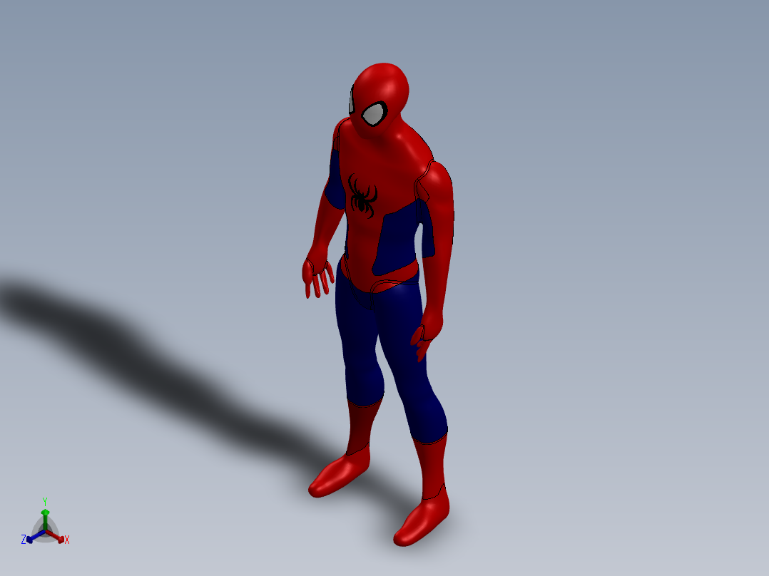 人体模型(66)正等轴测图