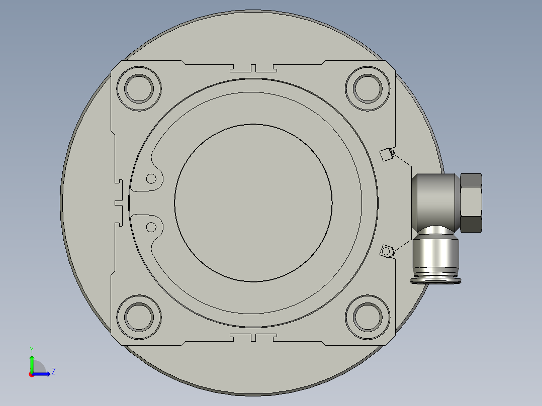 81-318102长套管定位组件1v20v4051左视图