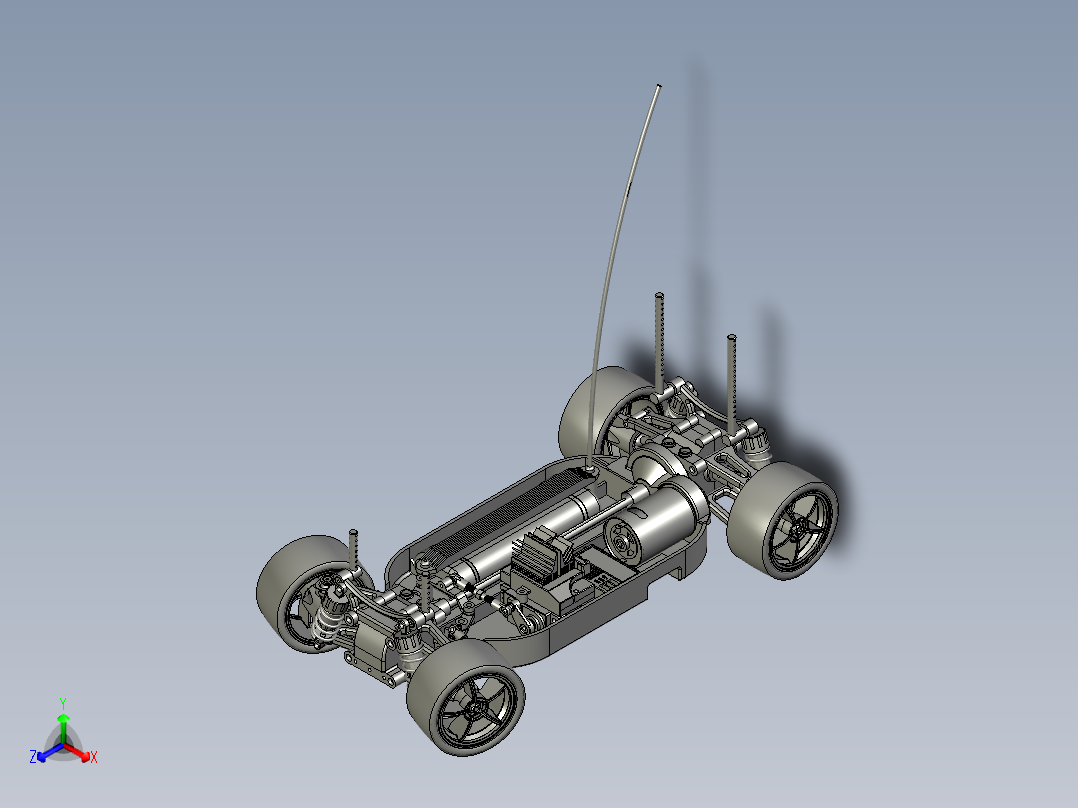 遥控车平路电车主视图