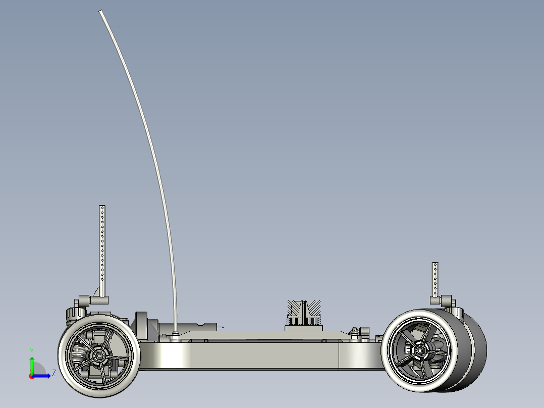 遥控车平路电车左视图