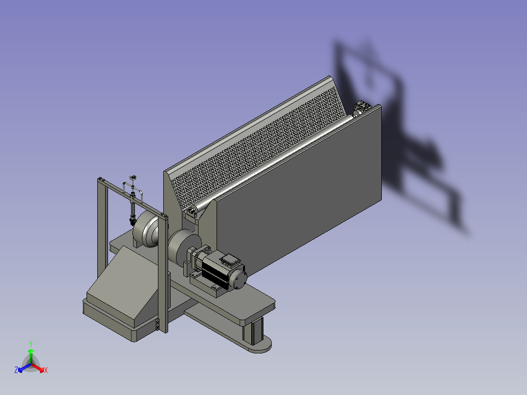 铝合金管材分切用夹具主视图