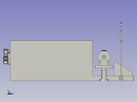 铝合金管材分切用夹具左视缩略图
