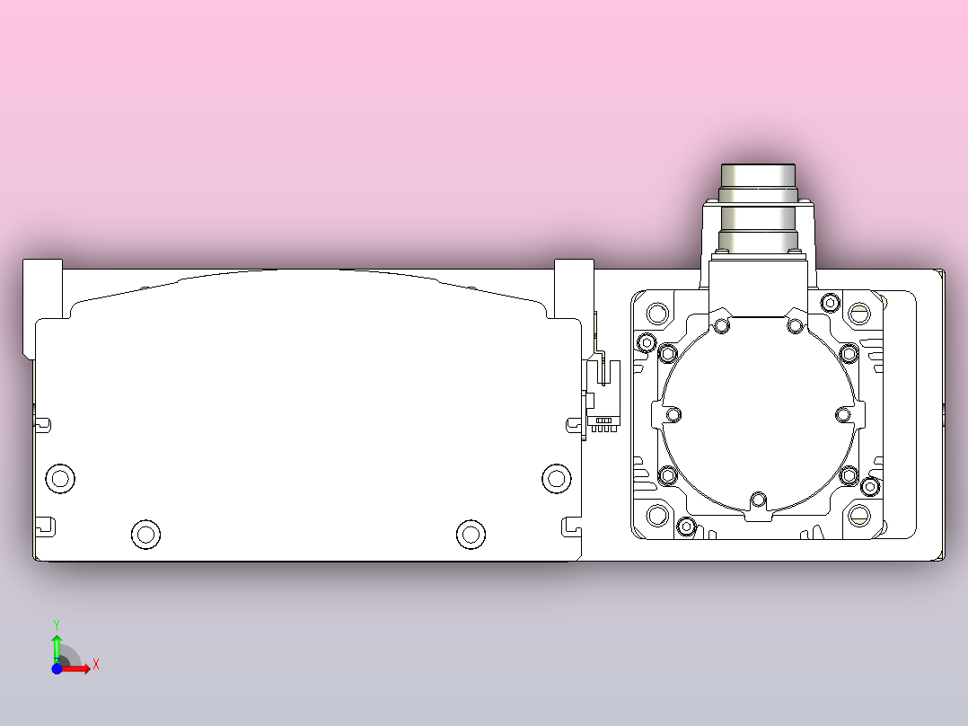 日规模组半封闭丝杆TPA-HNR-220D-3210C-L500-ML-C-P1K-N3前视图