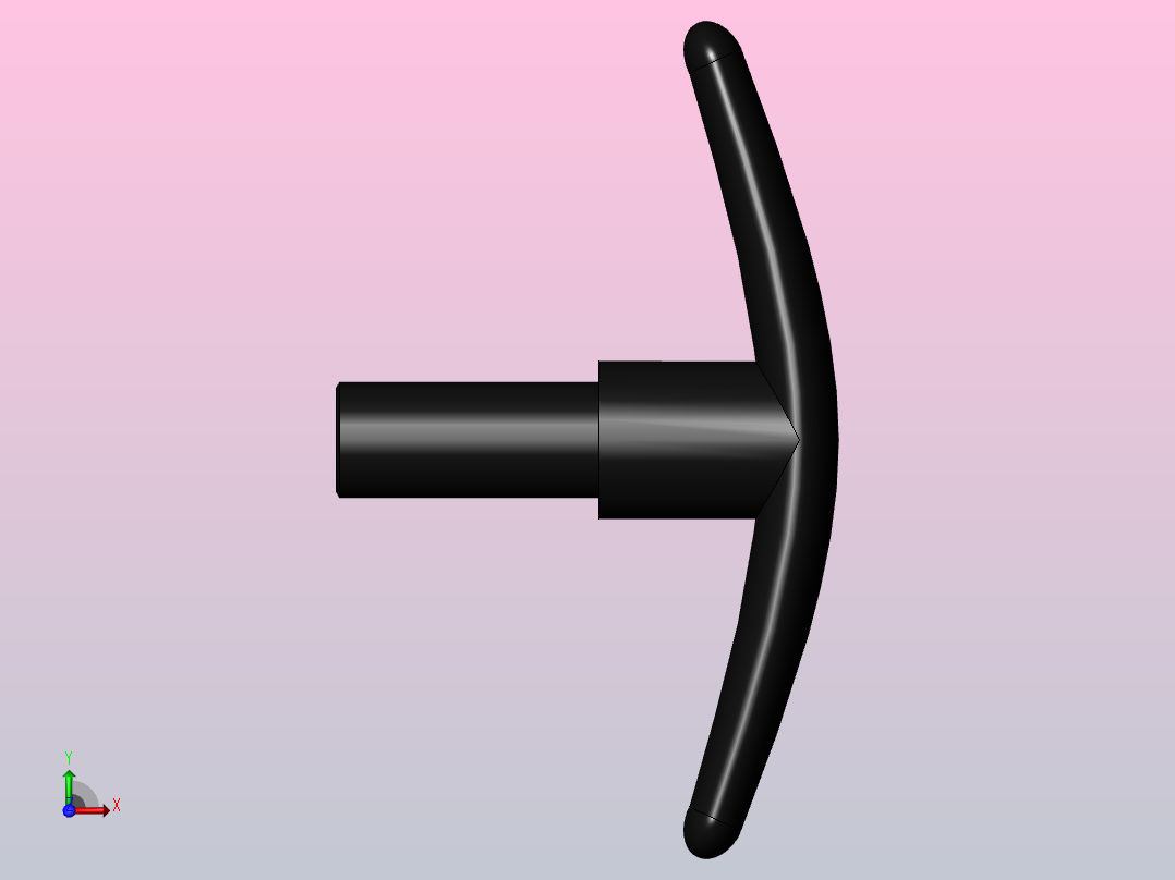 T字把手[TZBS-M8]前视图