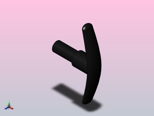 T字把手[TZBS-M8]正等轴测缩略图