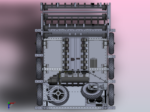 2024 FRC 3255比赛小车3D数模图纸 Solidworks设计俯视缩略图