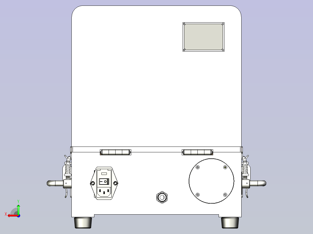 一款FPC软板折弯治具3D数模后视图