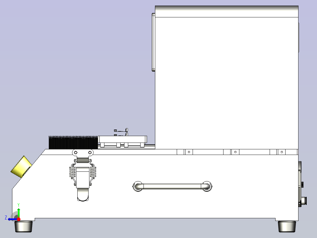 一款FPC软板折弯治具3D数模右视图