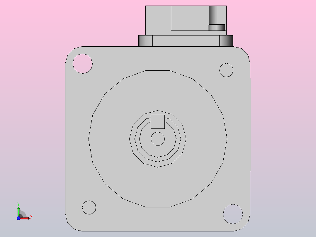安川伺服电机SGMJV-01A3A6S前视图