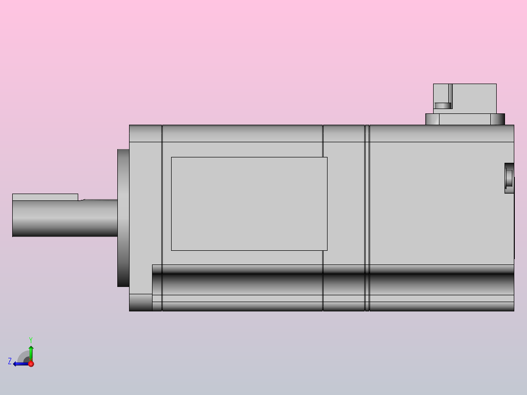 安川伺服电机SGMJV-01A3A6S右视图