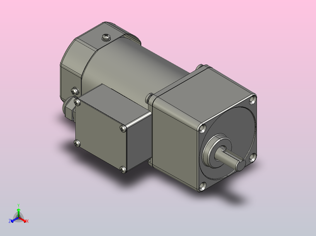 阻尼电机5RK90GU-CFT 5GU3KB～200KB主视图