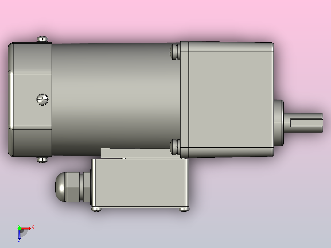 阻尼电机5RK90GU-CFT 5GU3KB～200KB俯视图