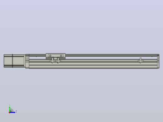 SYS12-BC-350-200W滚珠花健、支撑座、滚珠丝杠、交叉导轨、直线模组.STEP左视缩略图