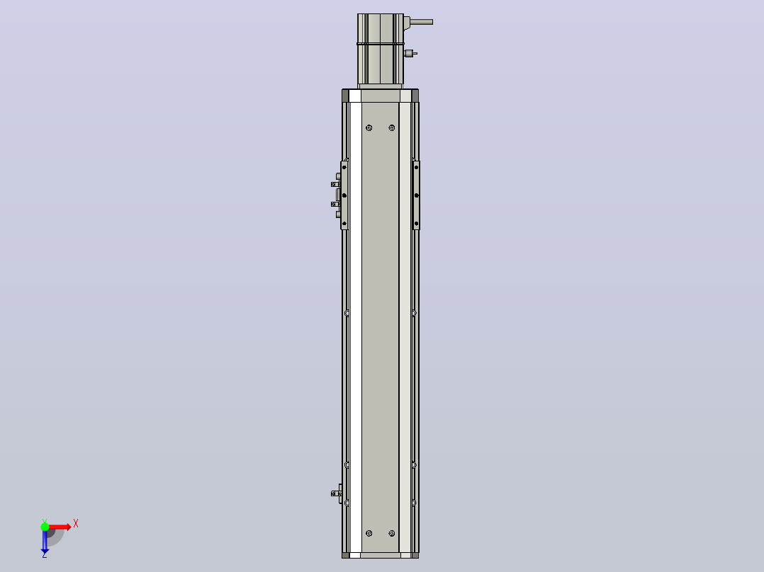 SYS12-BC-350-200W滚珠花健、支撑座、滚珠丝杠、交叉导轨、直线模组.STEP俯视图