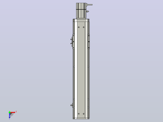 SYS12-BC-350-200W滚珠花健、支撑座、滚珠丝杠、交叉导轨、直线模组.STEP俯视缩略图