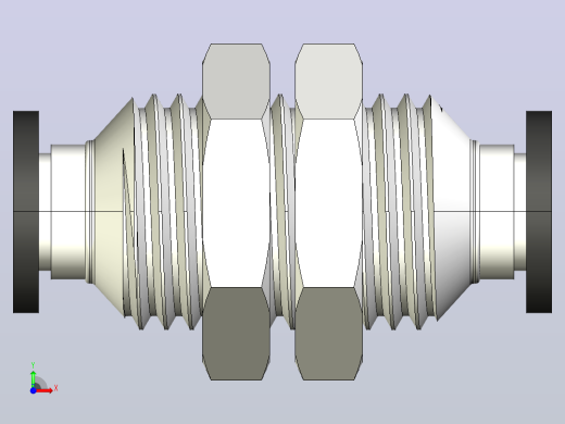 d6mm。M14.L32气管快插接头前视缩略图
