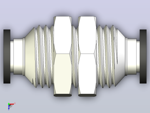 d6mm。M14.L32气管快插接头俯视缩略图