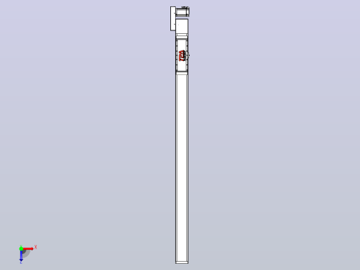伺服电机集成皮带传动直线执行器TPA-OCB-120-224-L1650-MR-P75-N3俯视缩略图