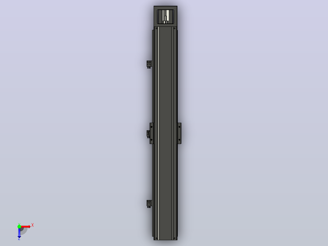 KK86xxC-740A1-F0CS2上银KK86F0 直线滑台 滚珠螺杆模组 伺服滑台俯视图