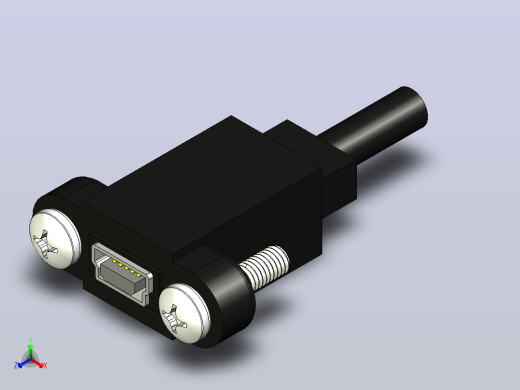 USB-Cable Mini-B 12正等轴测缩略图