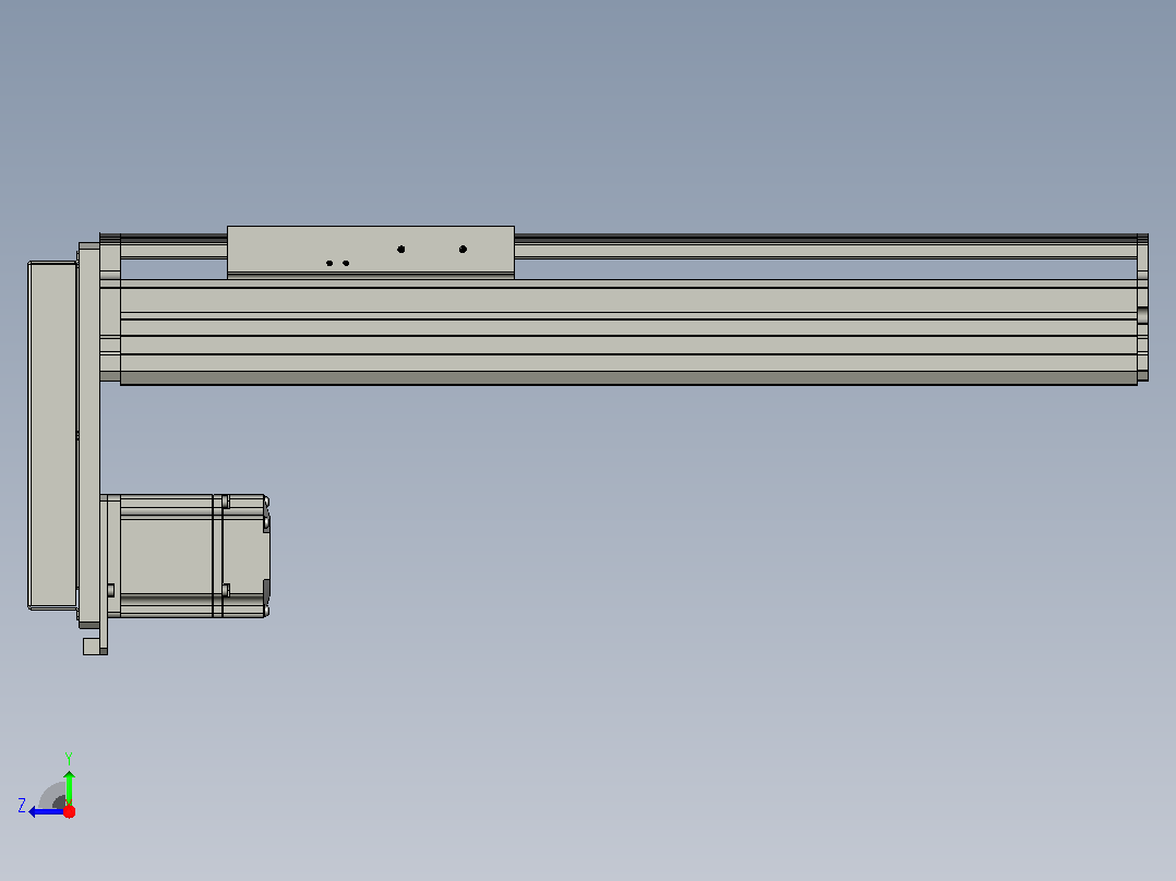 MT136BS半封闭丝杆滑台[MT136BS.L#.250.BM.P40.C3]右视图