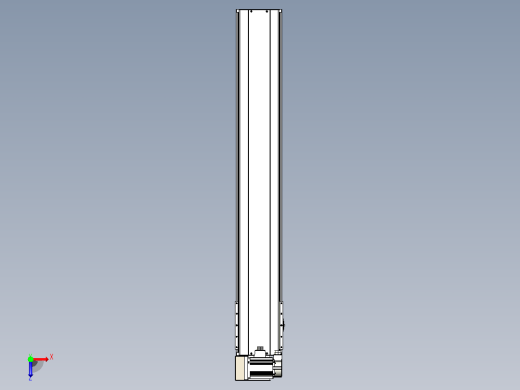 皮带直线轴半封闭可选导轨TPA-HNB-220D-176-L1250-LU-Y-P1K-N3俯视缩略图