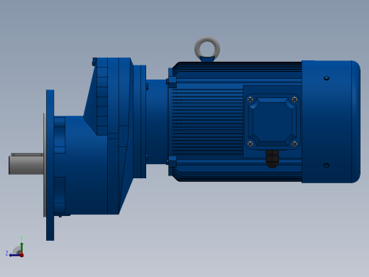 RXF37法兰轴伸式安装斜齿轮减速机RX37-Y0.18-4P-63-M1-0°-Φ160右视缩略图