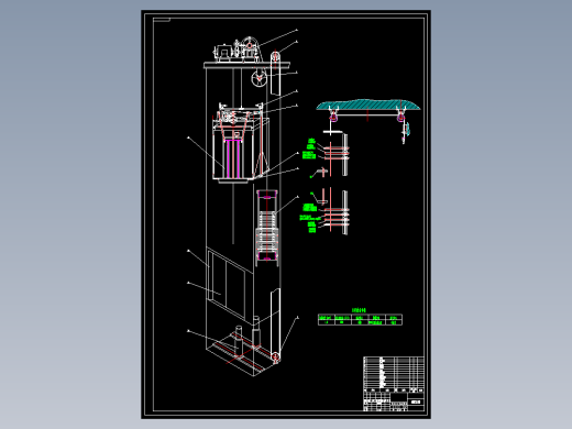 基于PLC的多层电梯的结构与电气控制设计（cad+说明书）