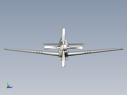 P-51D野马战斗机左视缩略图