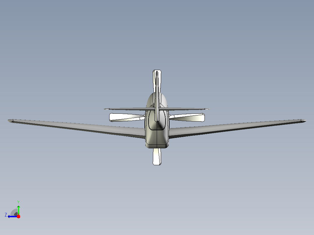P-51D野马战斗机右视图
