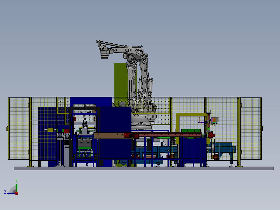 后包装生产线右视图