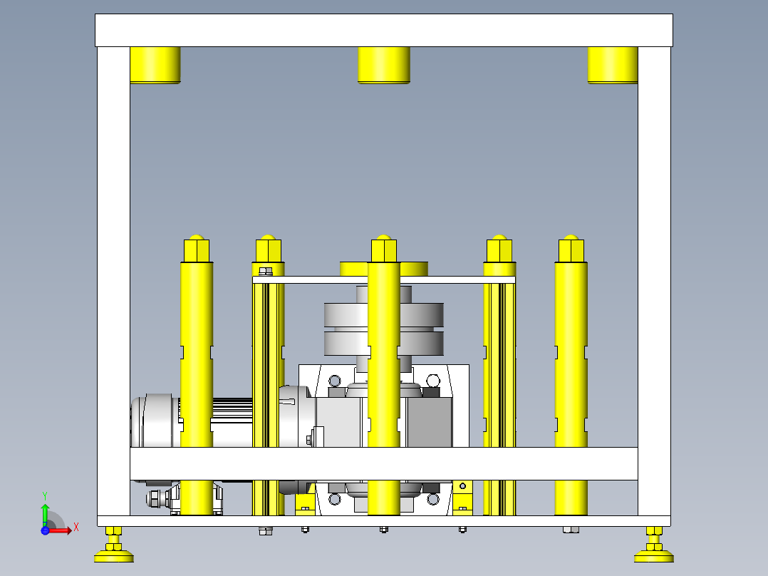 简易输送试验机前视图