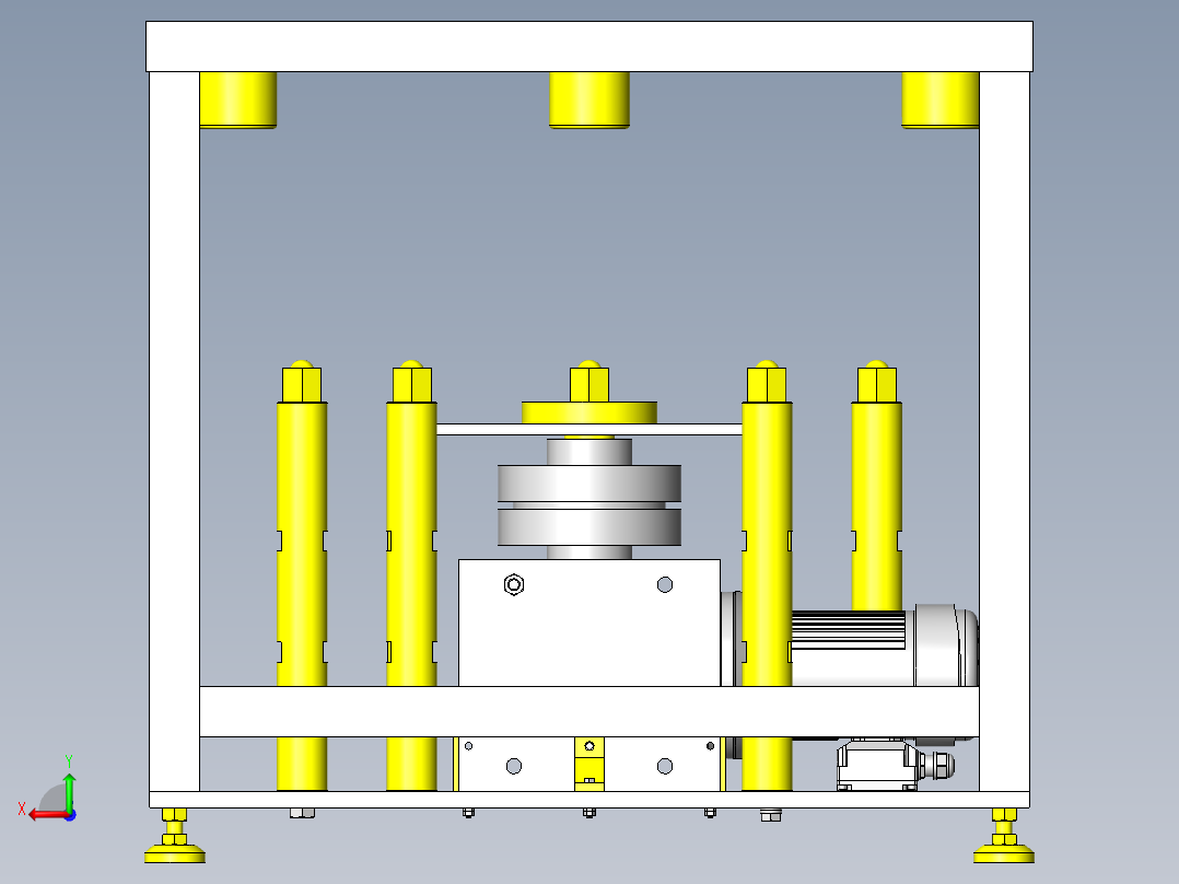 简易输送试验机后视图