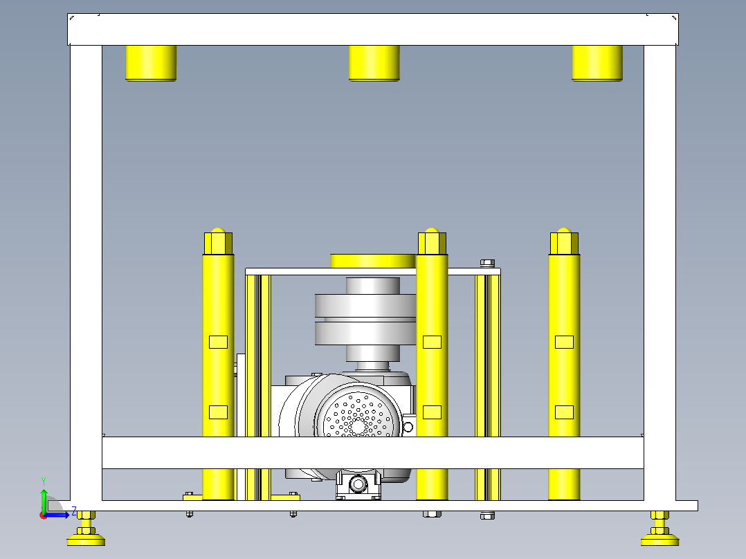 简易输送试验机左视图