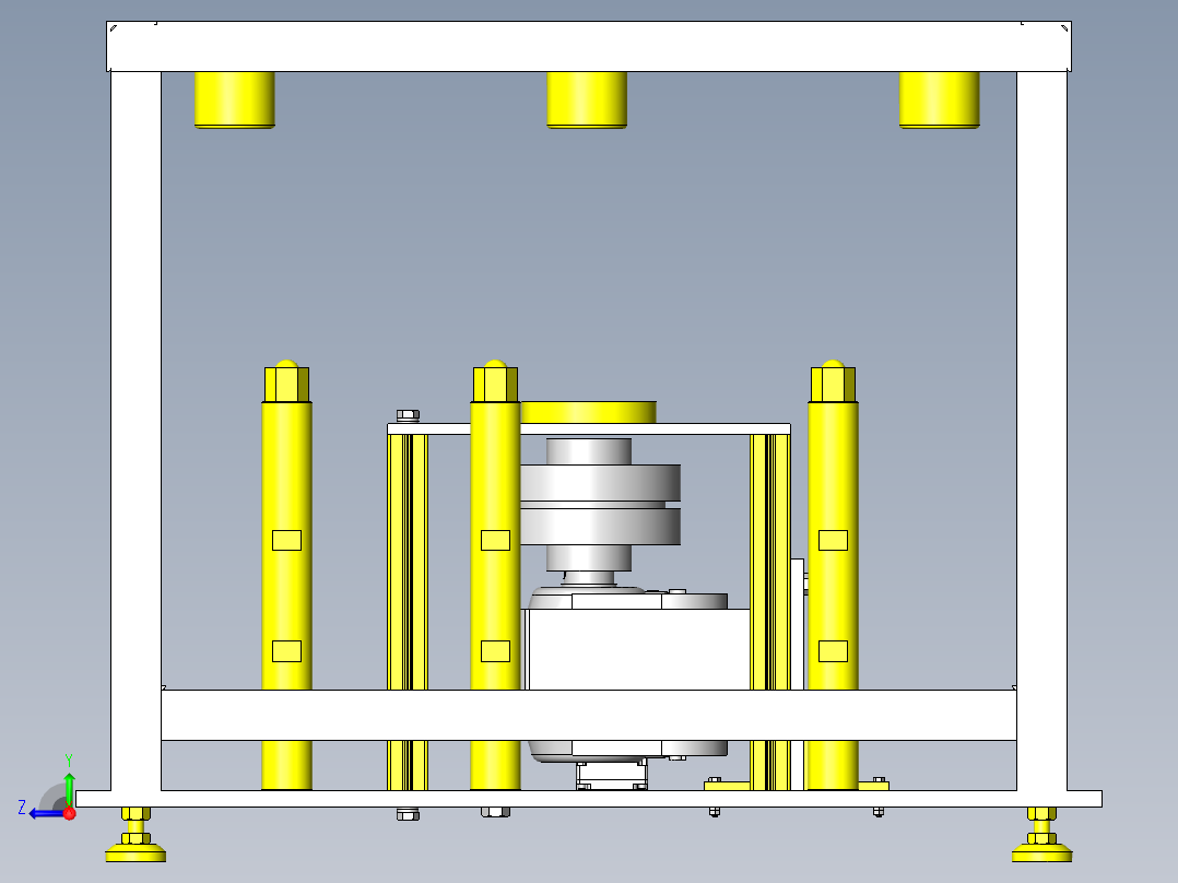 简易输送试验机右视图