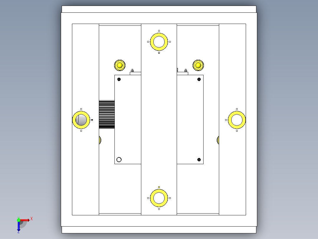 简易输送试验机俯视图
