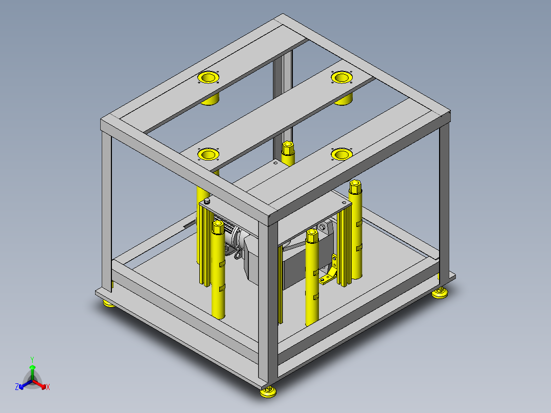 简易输送试验机正等轴测图