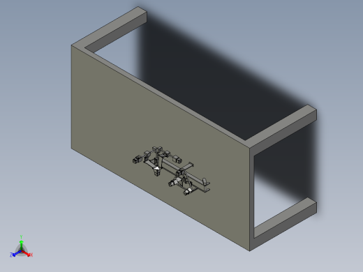 并联机器人robotic-cell-for-electronics-assembling STP IGS正等轴测缩略图