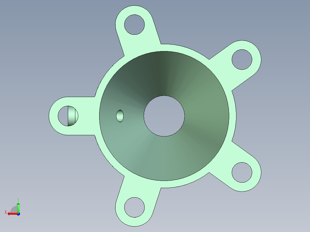 分流顶盖后视图