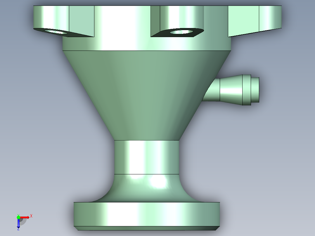 分流顶盖俯视图
