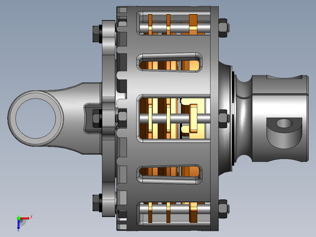 摩擦离合器SW2010俯视图