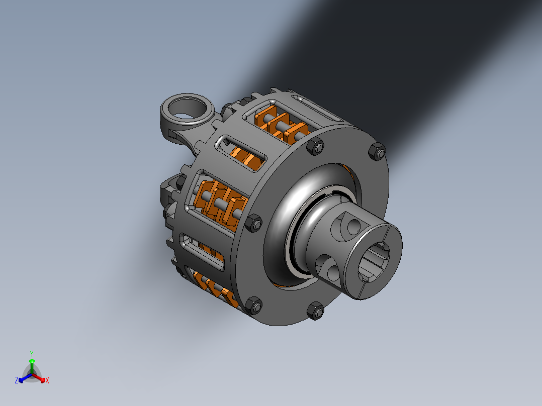 摩擦离合器SW2010正等轴测图