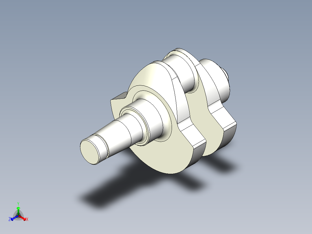 曲轴正等轴测图
