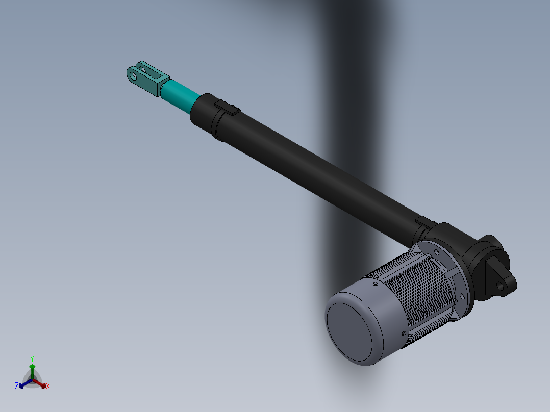 LAP35电动推杆正等轴测图