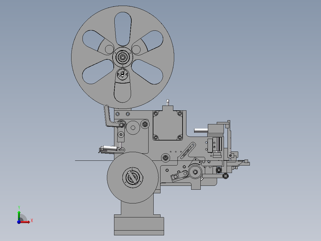 手机自动贴膜机前视图