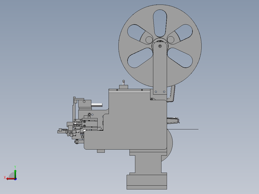 手机自动贴膜机后视图
